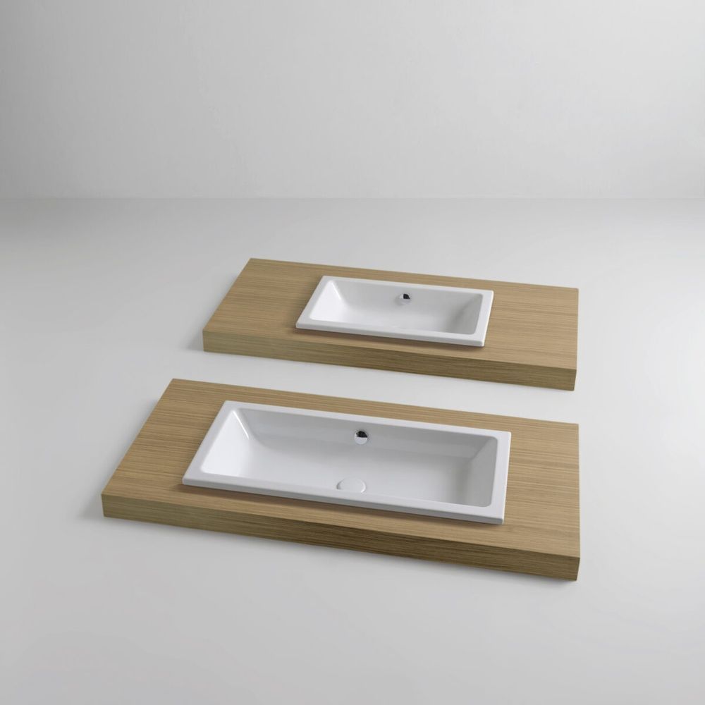 Умивальник під стільницю 50 см Azzurra Built-In UDLT05035T00BI, Shiny white UDLT05035T00BI фото  | Італійска кераміка і меблі для ванної | Azzurra Ceramica | Ukraine