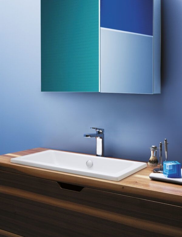 Умивальник під стільницю 55 см Azzurra Built-In UDLT05538T00BI, Shiny white UDLT05538T00BI фото  | Італійска кераміка і меблі для ванної | Azzurra Ceramica | Ukraine