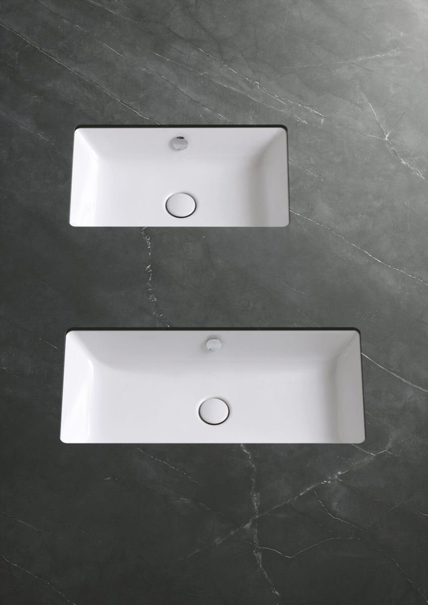 Умивальник під стільницю 60 см Azzurra Built-In DULT06037T00BI, Shiny white DULT06037T00BI фото  | Італійска кераміка і меблі для ванної | Azzurra Ceramica | Ukraine