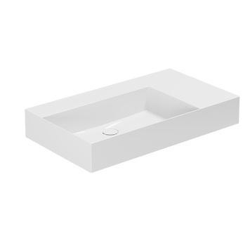 Умивальник підвісний без отвору під змішувач 81 см Azzurra Elegance Squared ELLP08146RQ0BI, Shiny white ELLP08146RQ0BI фото  | Італійска кераміка і меблі для ванної | Azzurra Ceramica | Ukraine