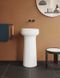 Умивальник окремостоячий Azzurra Graal LALF04040P00BI, Shiny white LALF04040P00BI фото 3 | Італійска кераміка і меблі для ванної | Azzurra Ceramica | Ukraine