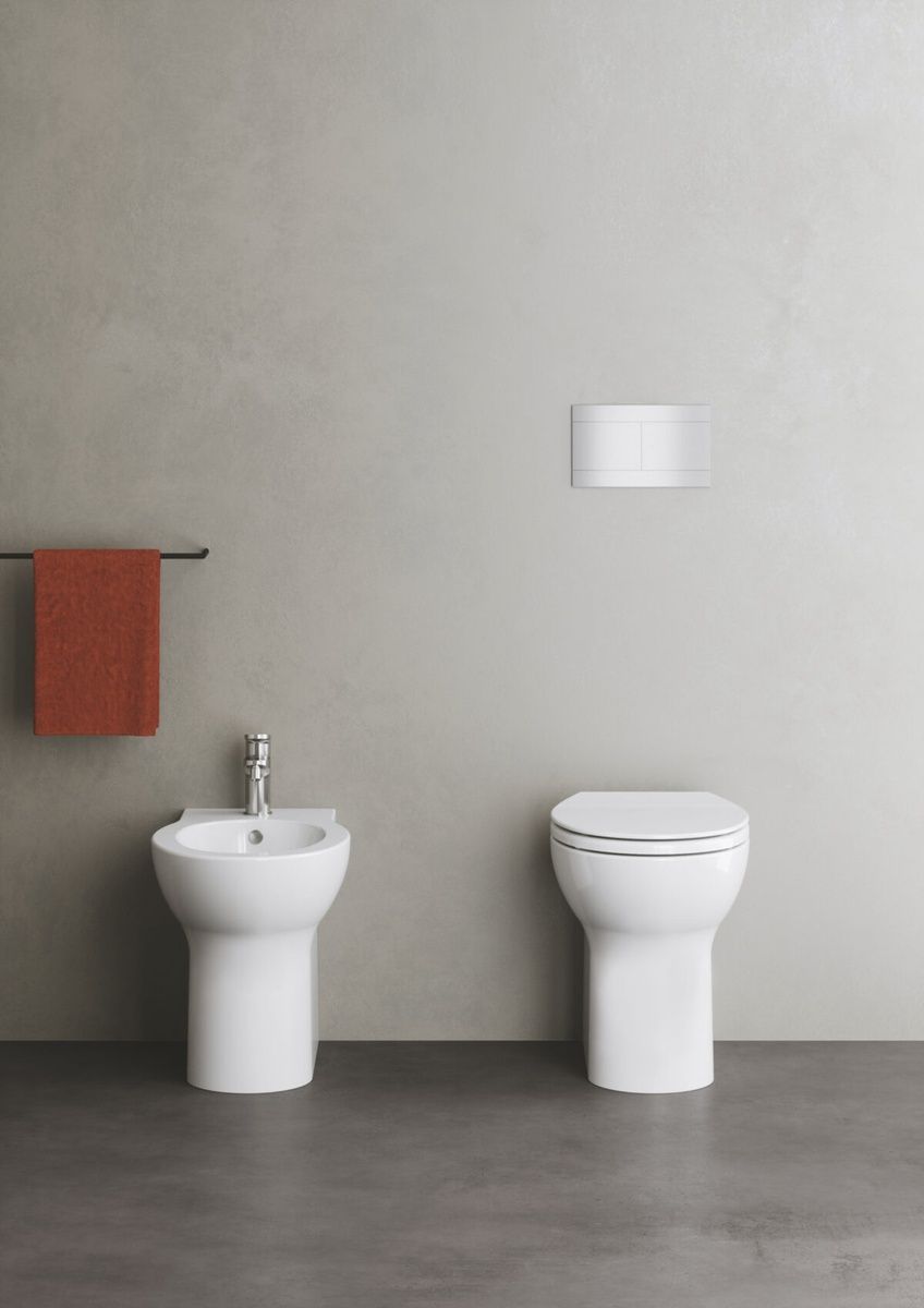 Унітаз підлоговий Azzurra Clik CKVCTPE00000BI, Shiny white CKVCTPE00000BI фото  | Італійска кераміка і меблі для ванної | Azzurra Ceramica | Ukraine