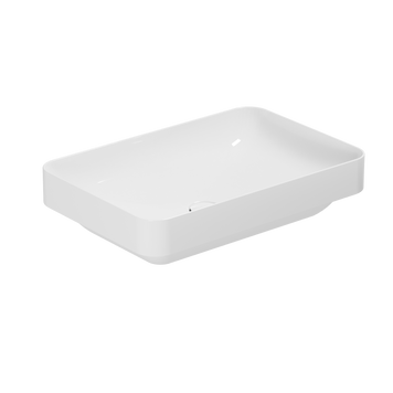 Умивальник напівврізний 60 см Azzurra Elegance Soft ELLG060400S0BI, Shiny white ELLG060400S0BI фото  | Італійска кераміка і меблі для ванної | Azzurra Ceramica | Ukraine