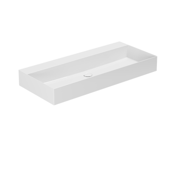 Умивальник підвісний 102 см без отвору під змішувач Azzurra Elegance Squared ELLP102450Q0BI, Shiny white ELLP102450Q0BI фото  | Італійска кераміка і меблі для ванної | Azzurra Ceramica | Ukraine