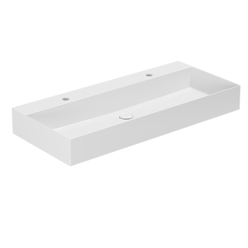 Умивальник підвісний 122х40 см Azzurra Elegance Squared ELLP122400QDBI, Shiny white ELLP122400QDBI фото  | Італійска кераміка і меблі для ванної | Azzurra Ceramica | Ukraine